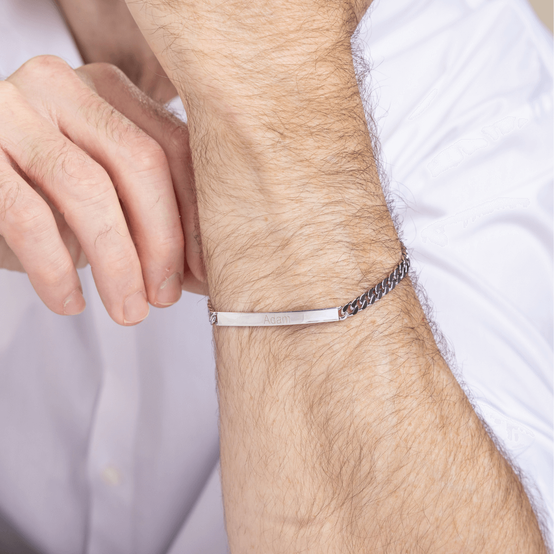 Cuban Plate Bracelet for men - 5mm