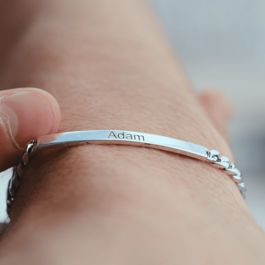 Cuban Plate Bracelet for men - 5mm