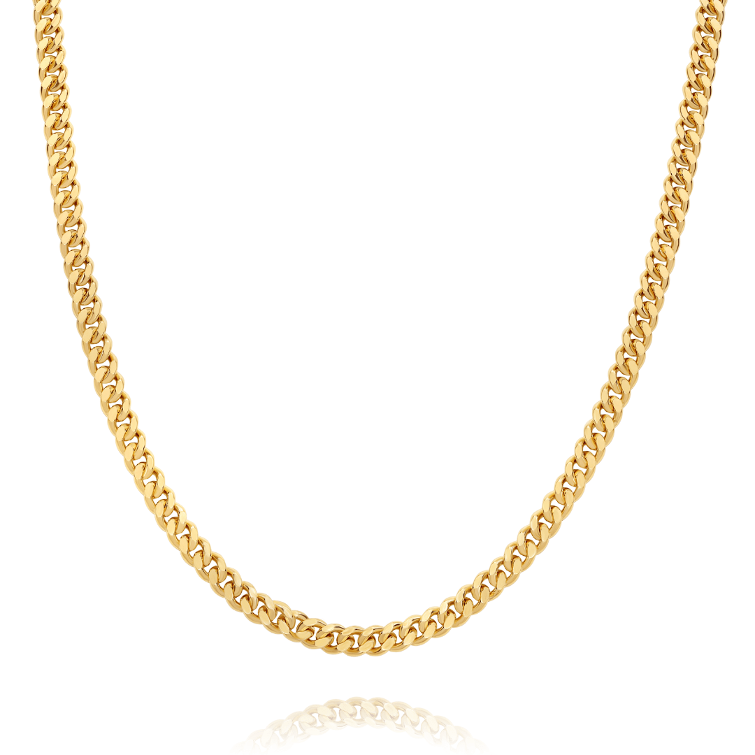 Cuban Necklace 5mm - זהב 14 קראט