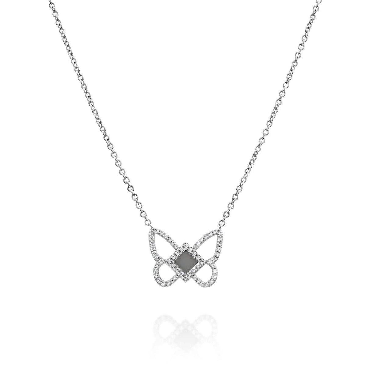 Butterfly Necklace - זהב ויהלומים