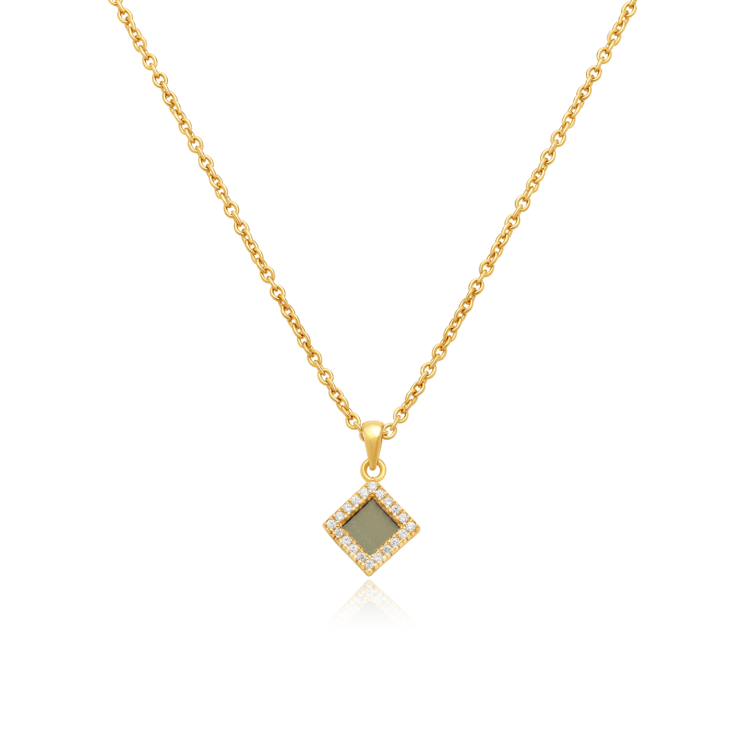 Crescent Pendant Nano-Quran Necklace