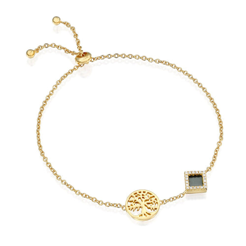 Tree of Life Bracelet - זהב ויהלומים