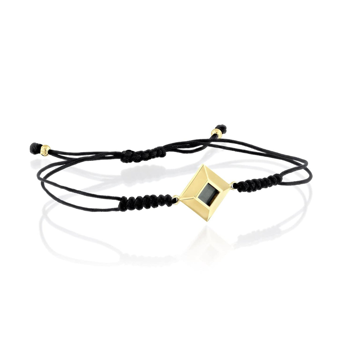 Black Good Eye Bracelet - זהב 14 קראט