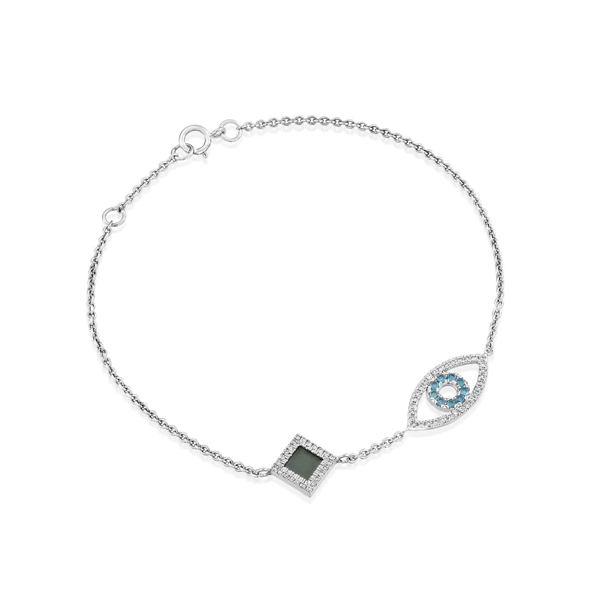 The Blue Eye Bracelet - זהב ויהלומים