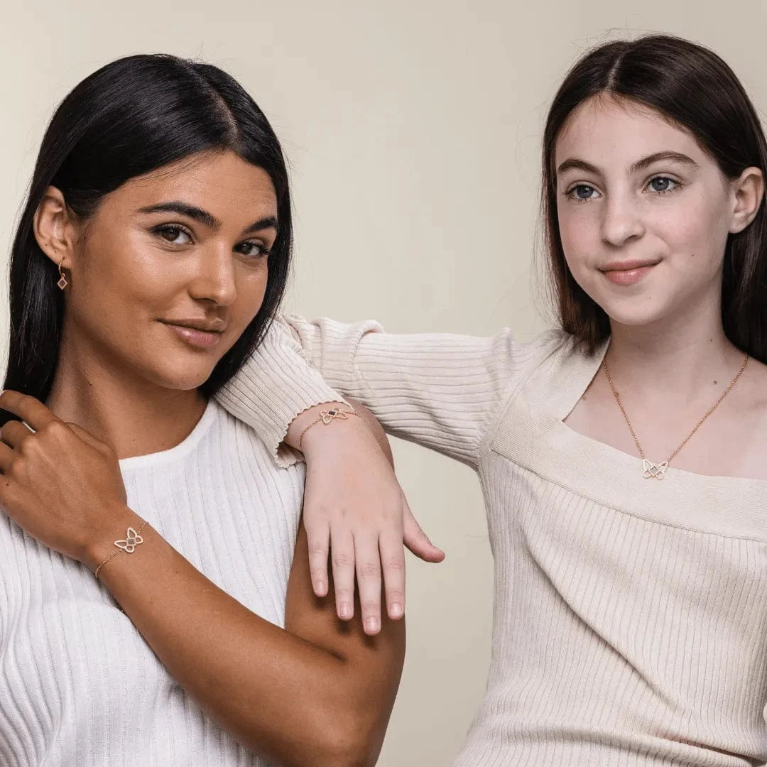 Butterfly set for Her - זהב ויהלומים