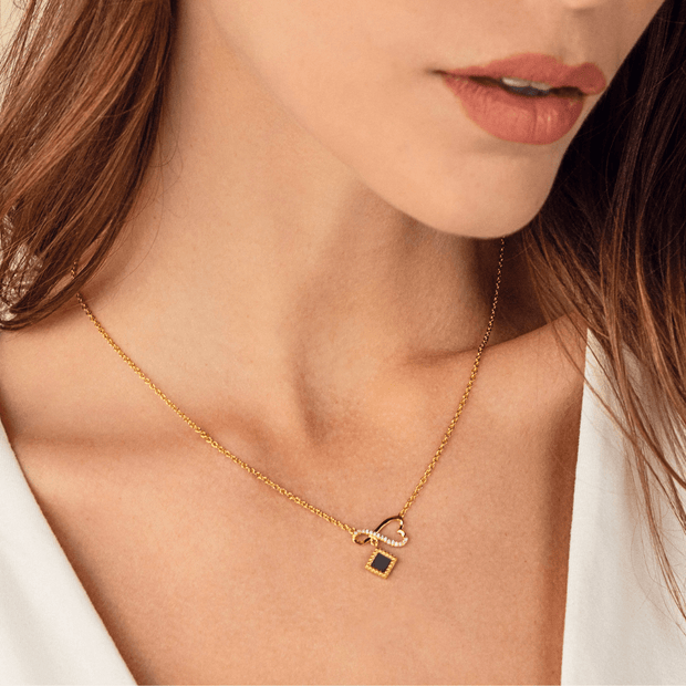 Eternal Love Necklace - זהב ויהלומים