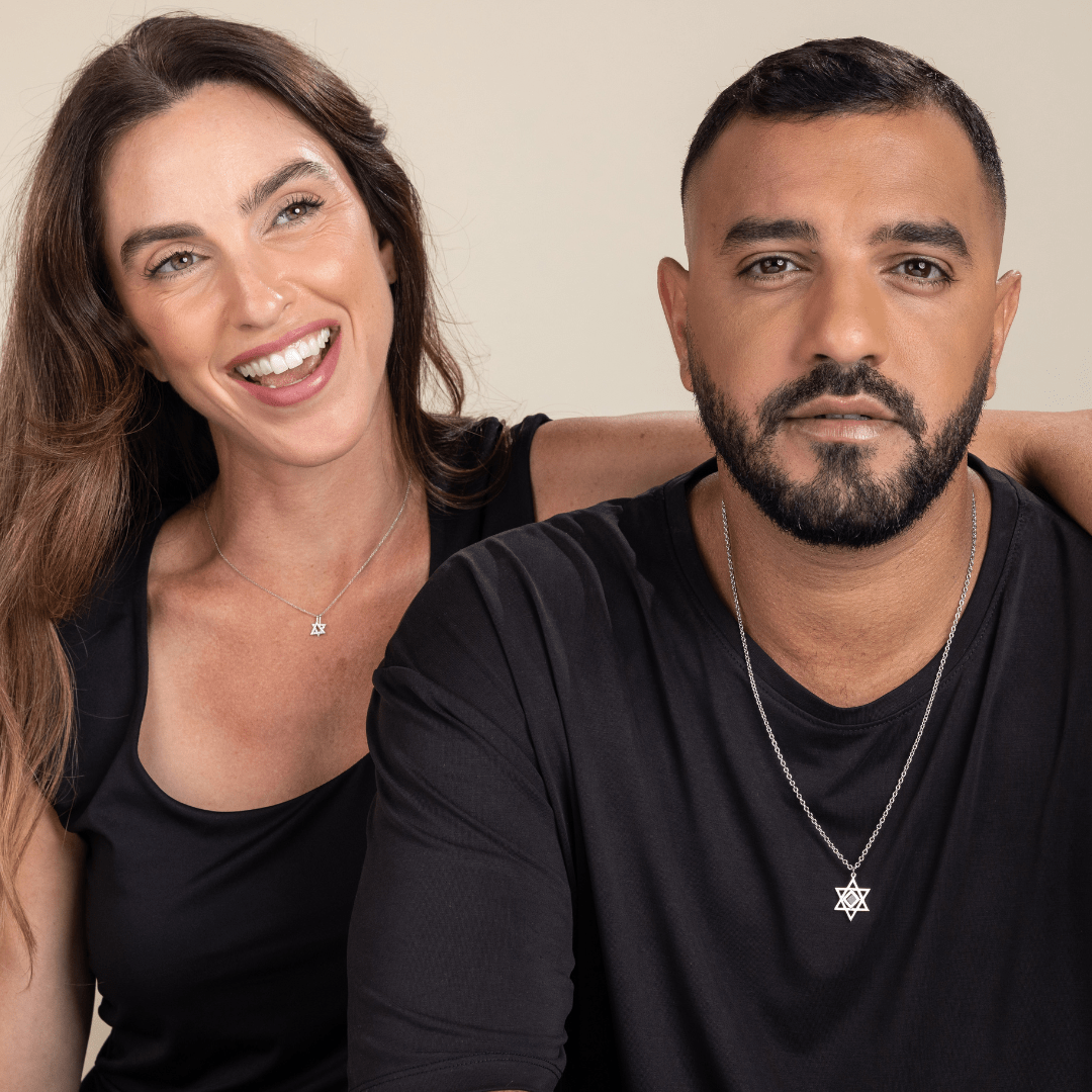 Couples Set Star of David Necklaces