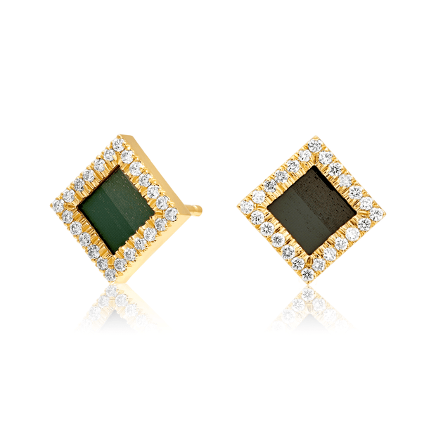 Shiny Tanaor Earrings -  זהב ויהלומים