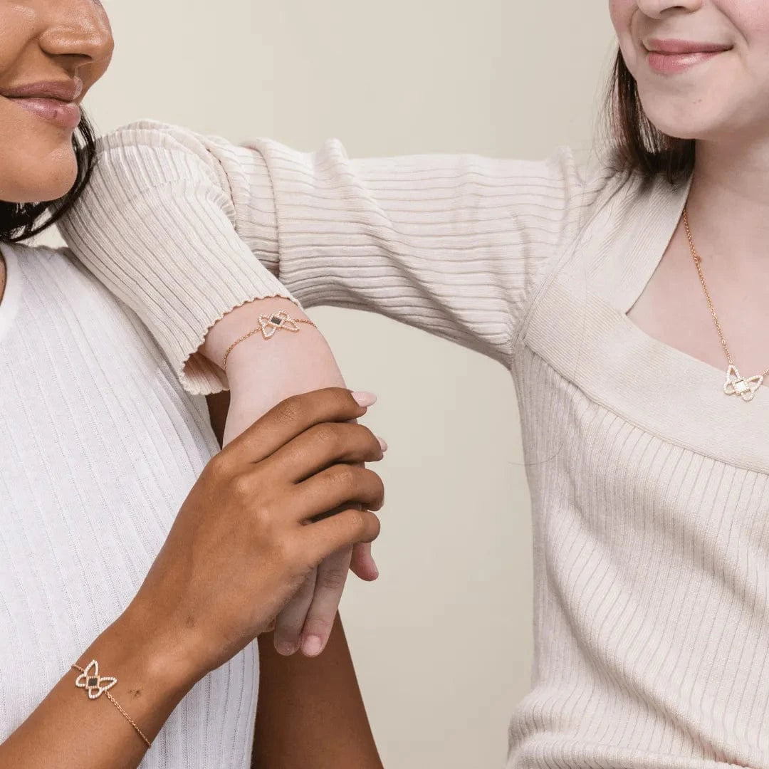 Butterfly set for Her - זהב ויהלומים