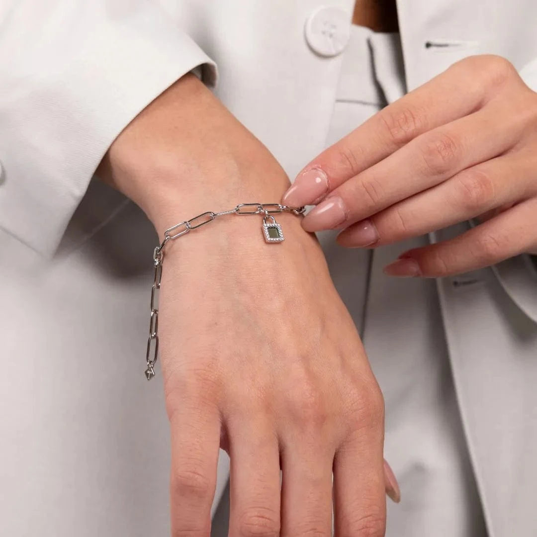 The Shiny Locker Bracelet- זהב ויהלומים