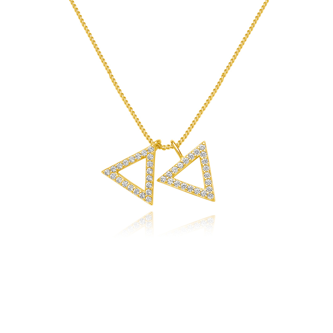 Star of David Necklace for Women - זהב והילומים