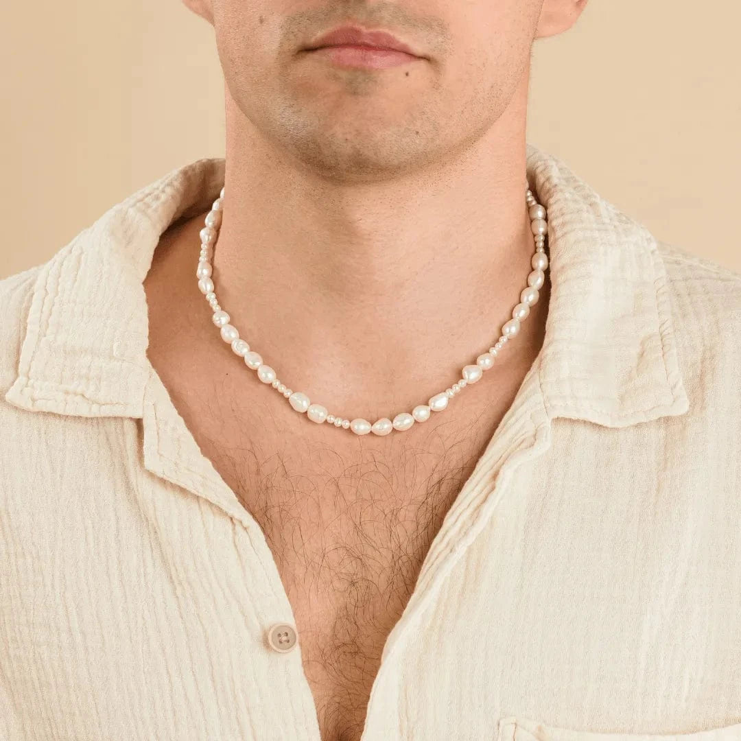 Pearl Necklace - שרשרת פנינים לגבר