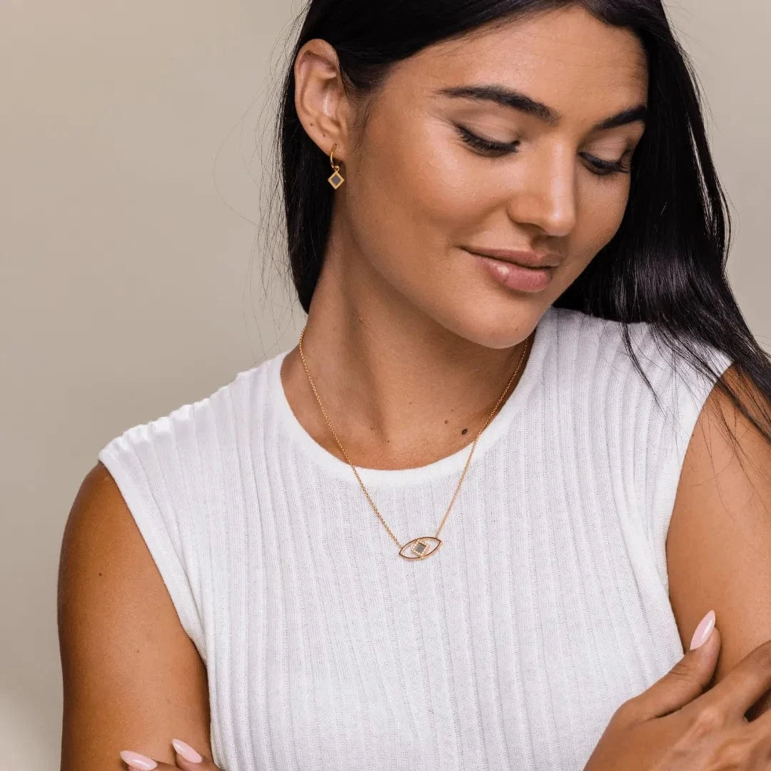 The Eye Pendant - זהב ויהלומים