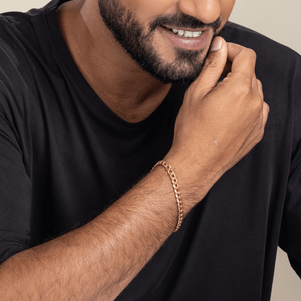 Cuban Bracelet 5mm - זהב 14 קראט