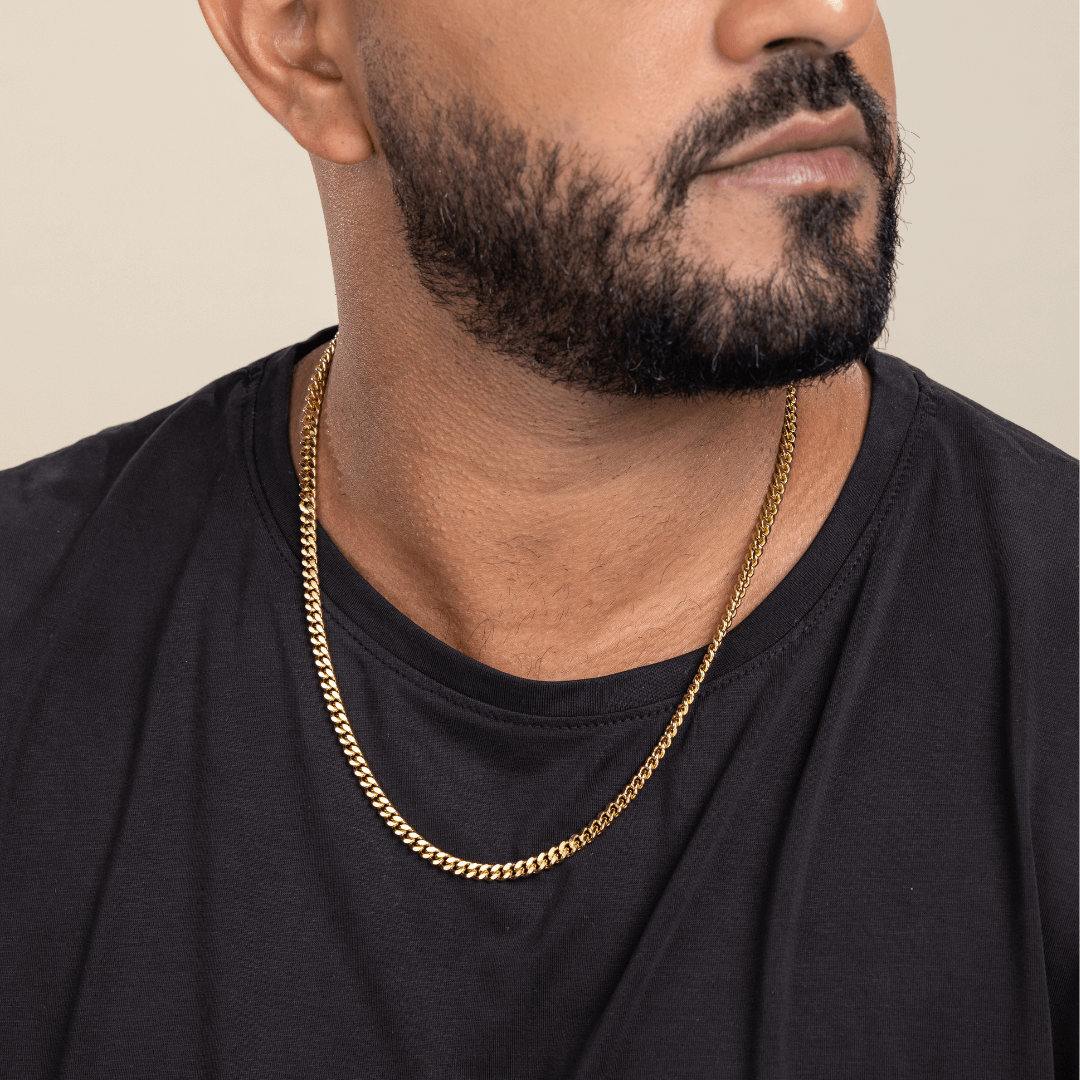 Set Cuban Necklace & Bracelet For Him - 5mm