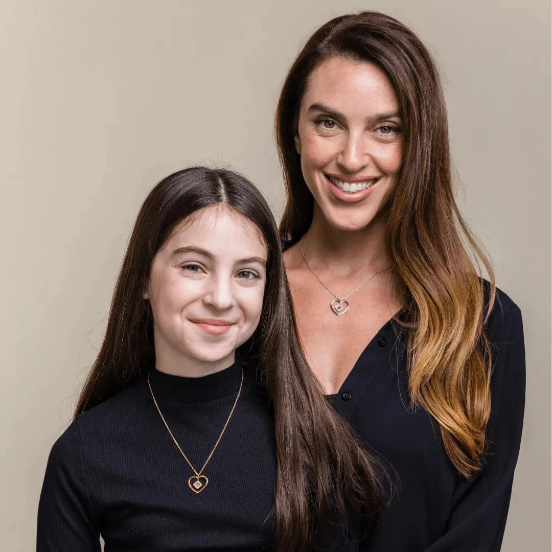 Heart Necklace - זהב ויהלומים