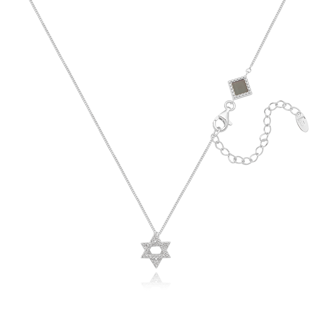 Star of David Necklace for Women - זהב והילומים