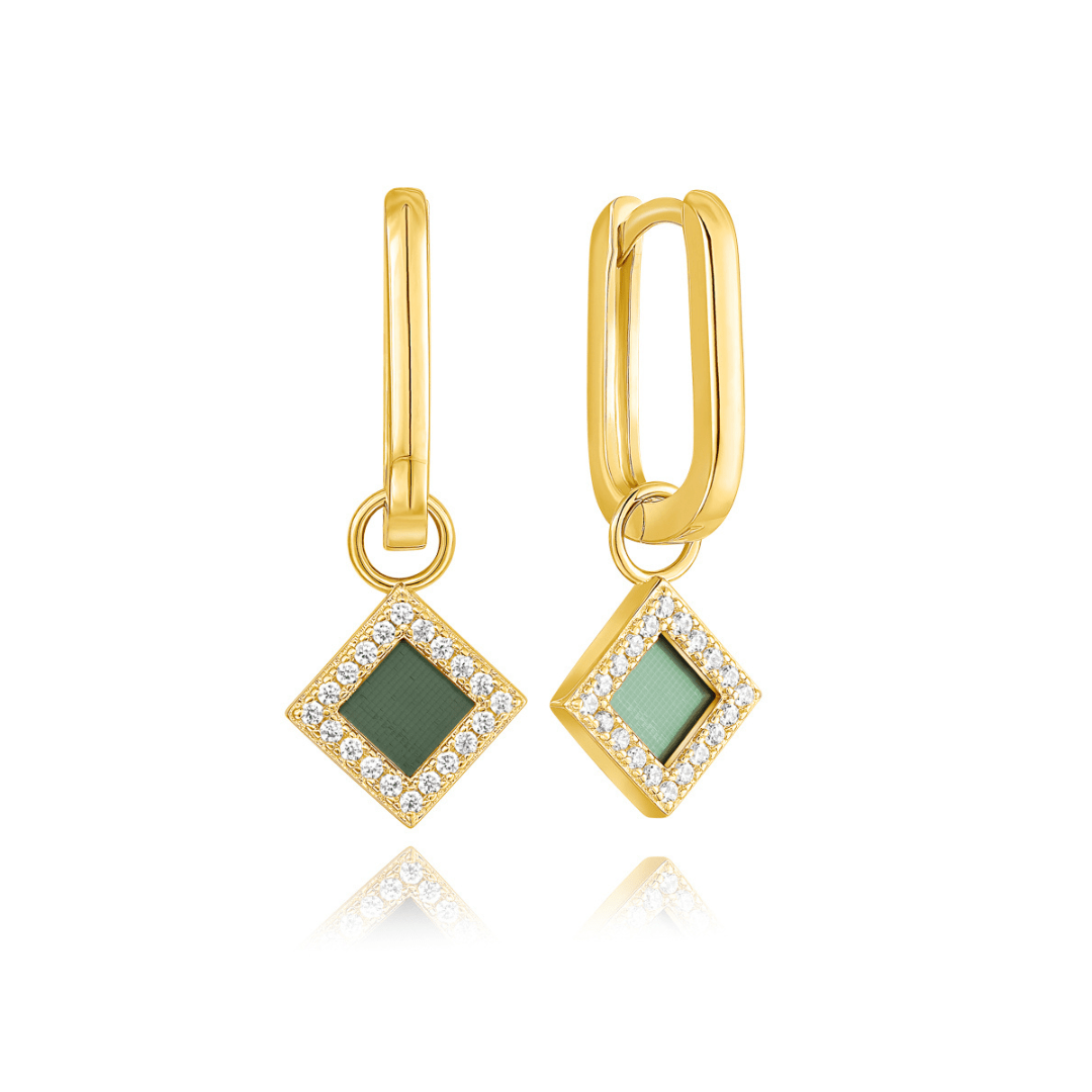 The Princess Clip Earrings - זהב ויהלומים