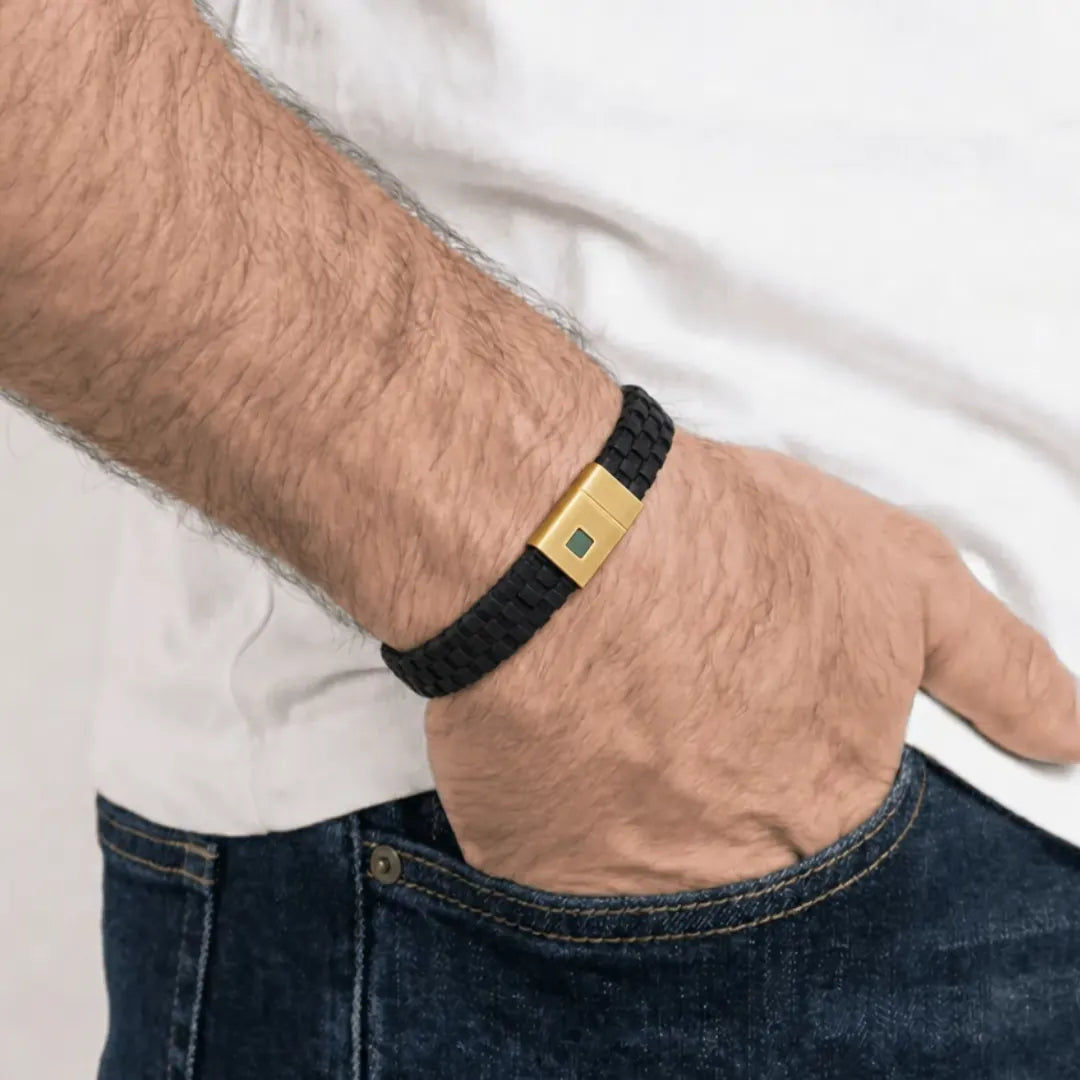 Black Braided Stability Bracelet
