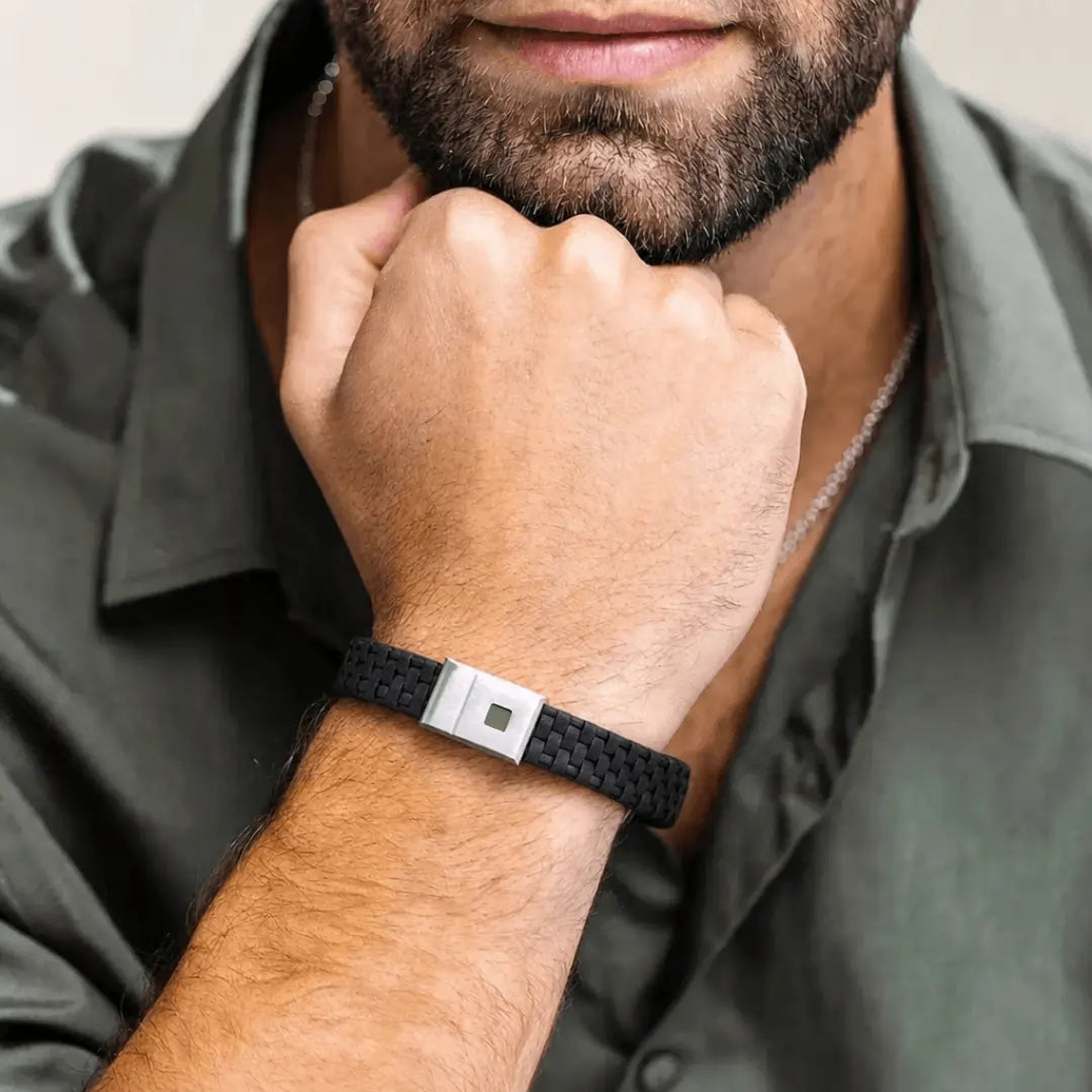 Black Braided Stability Bracelet