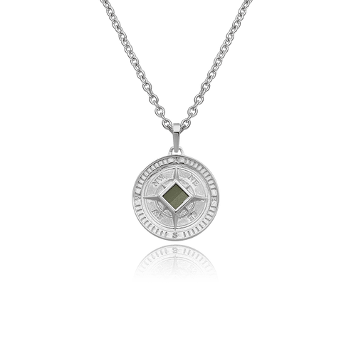 The Compass Necklace - זהב ויהלומים