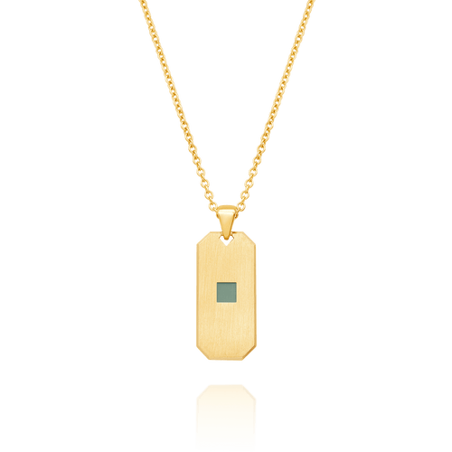 The Diskette Necklace - זהב ויהלומים