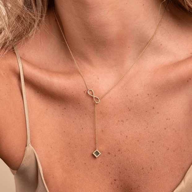The Infinity Necklace - זהב ויהלומים