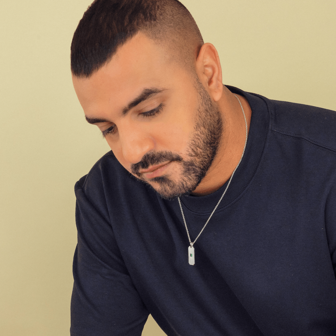 The Diskette Necklace - זהב ויהלומים