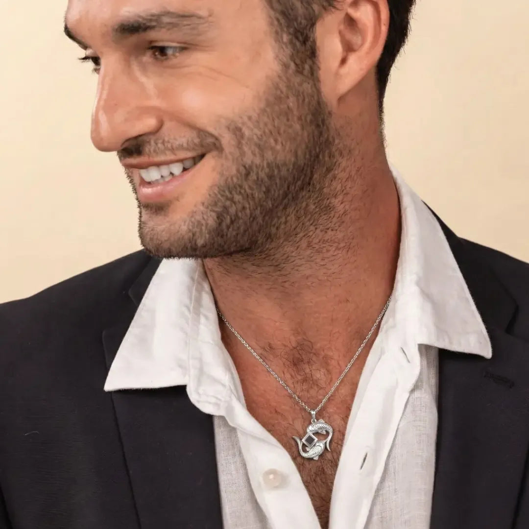 שרשרת מזל דגים לגבר