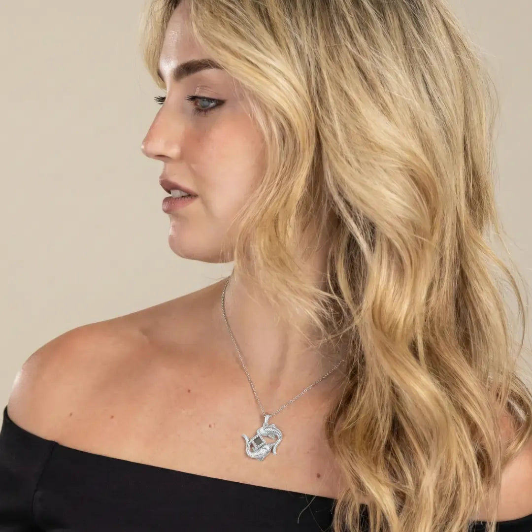 שרשרת מזל דגים לאישה