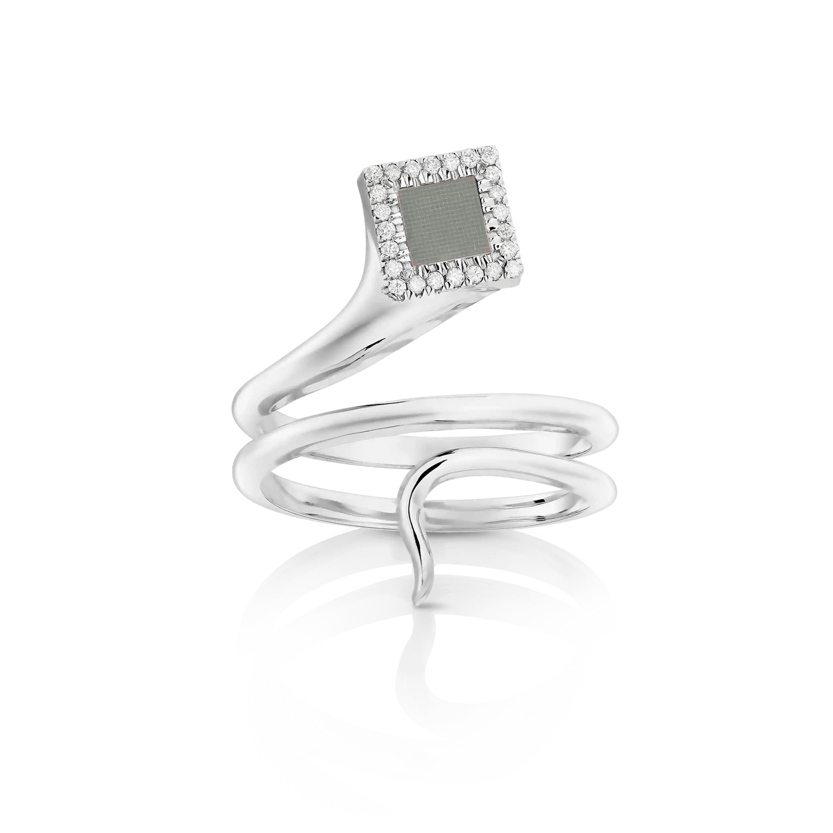 Serpent Ring - זהב ויהלומים