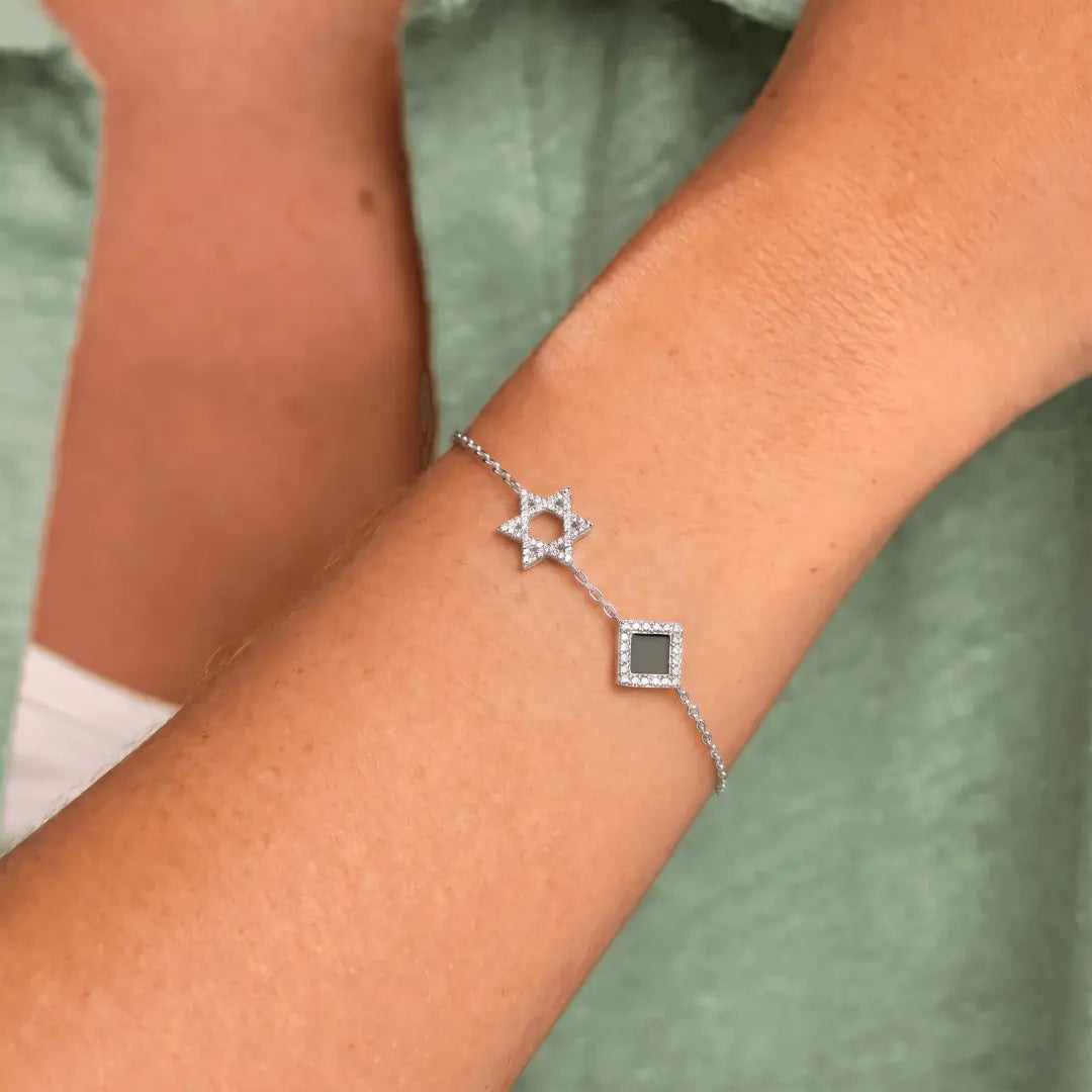 Star of David Bracelet - זהב ויהלומים