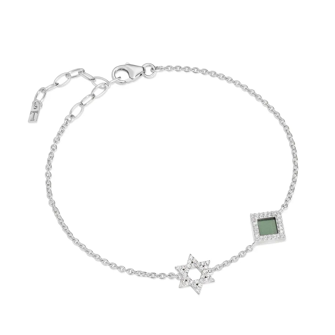 Star of David Bracelet - זהב ויהלומים