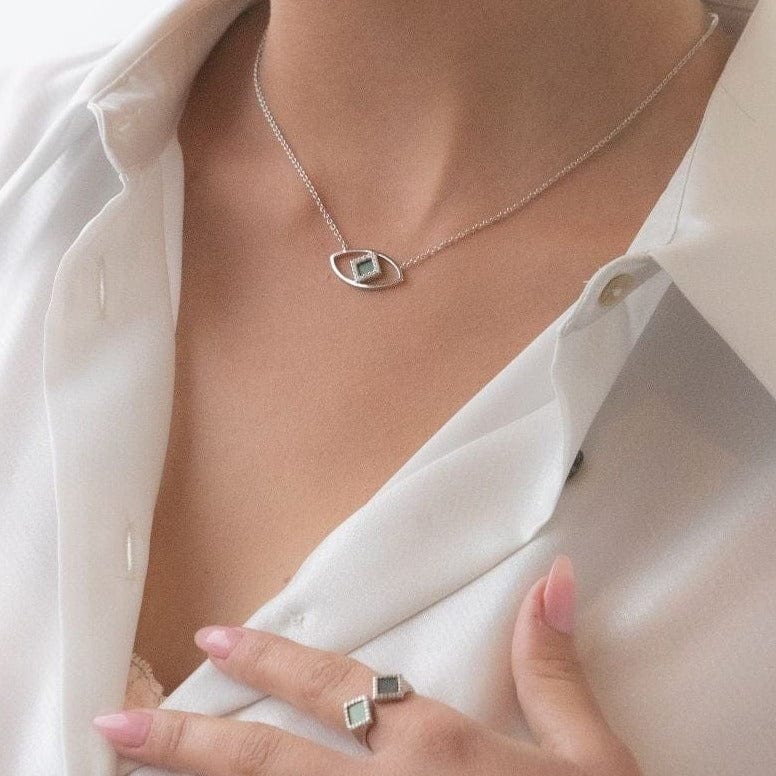 The Eye Pendant - זהב ויהלומים