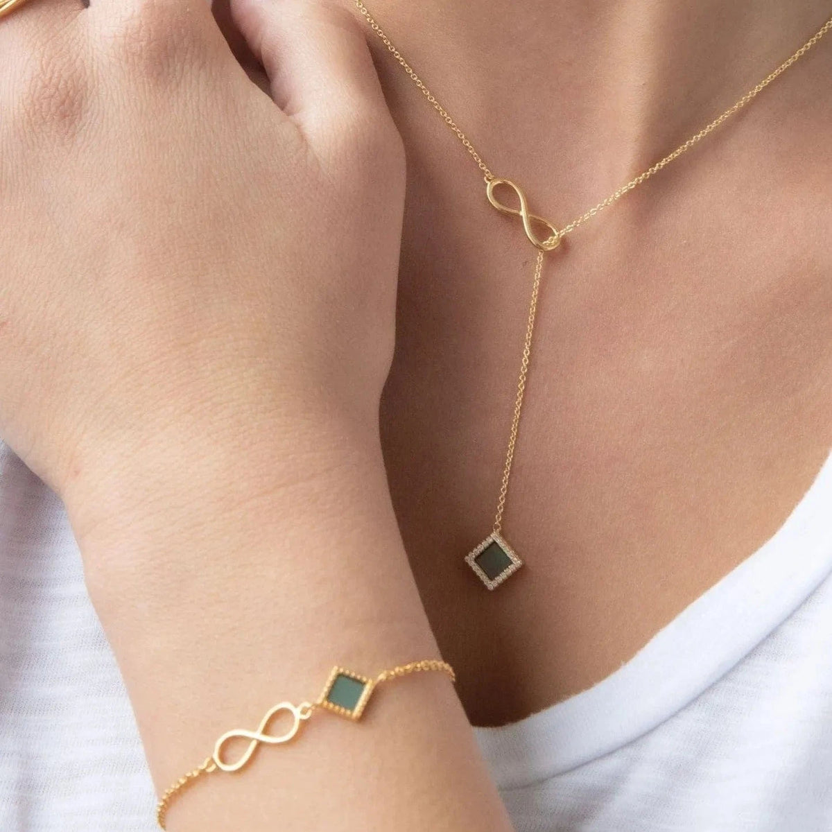 Infinity set for Her - זהב ויהלומים