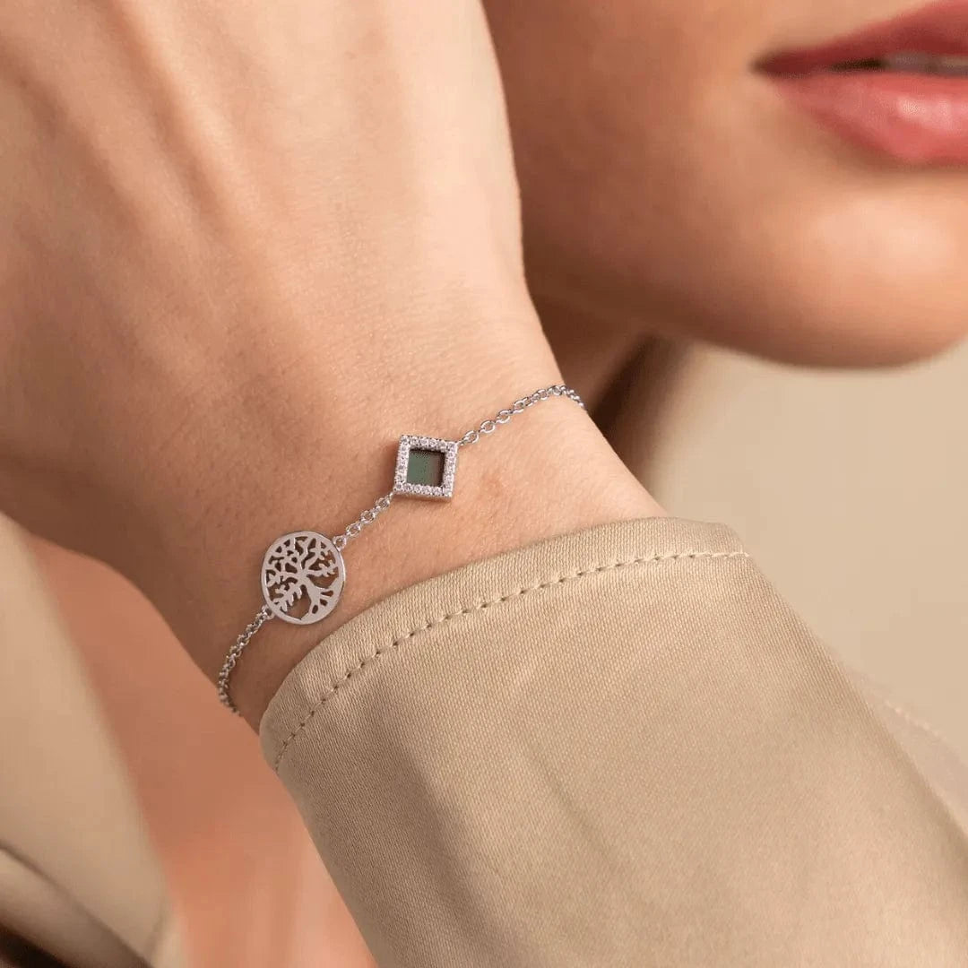 Tree of Life Bracelet - זהב ויהלומים