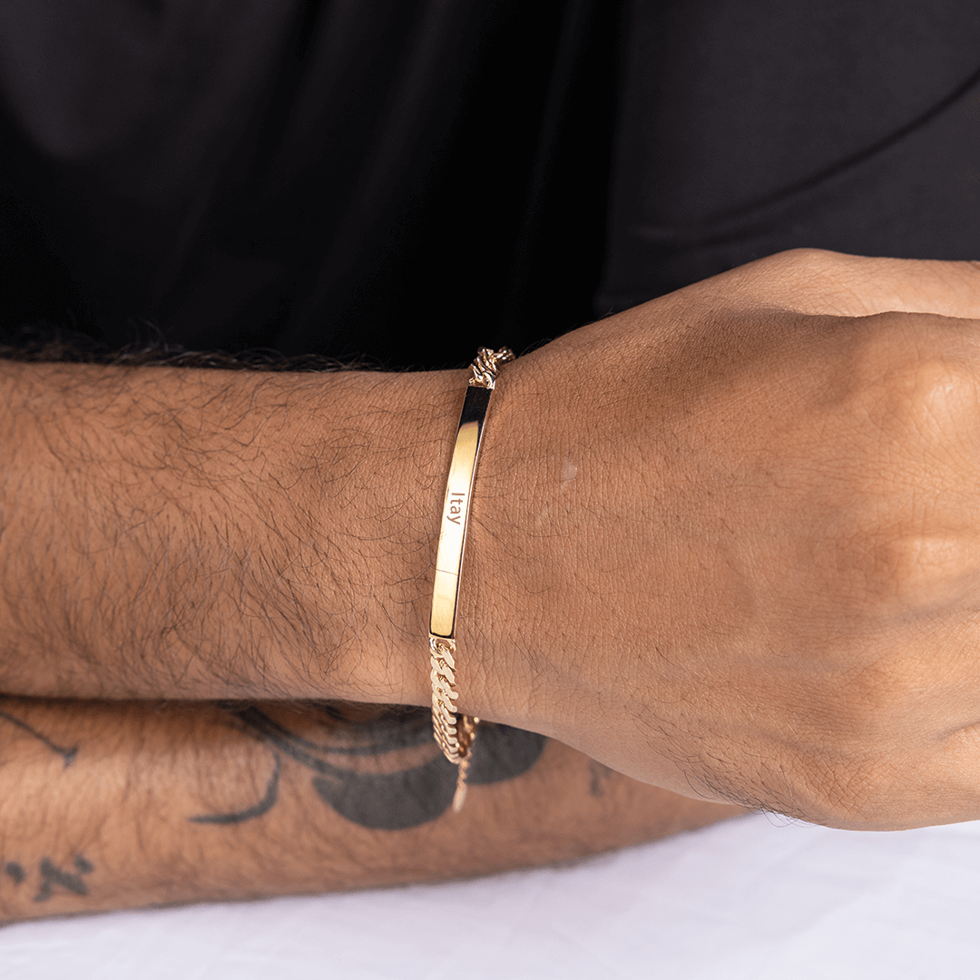 Cuban Plate Bracelet for men - 5mm