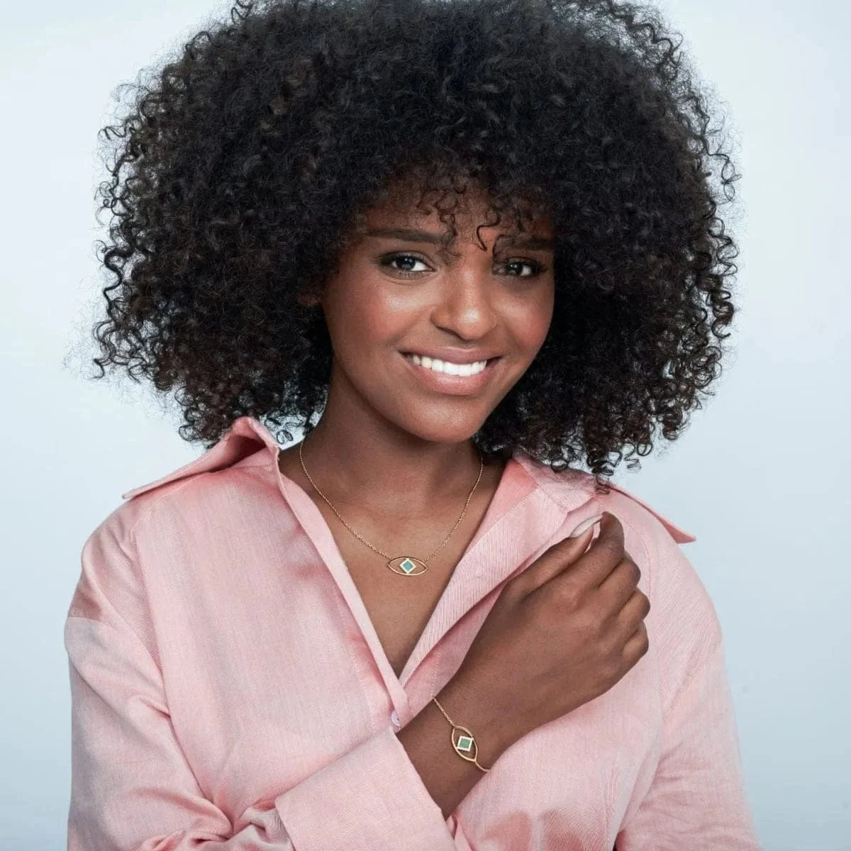 The Eye Pendant - זהב ויהלומים