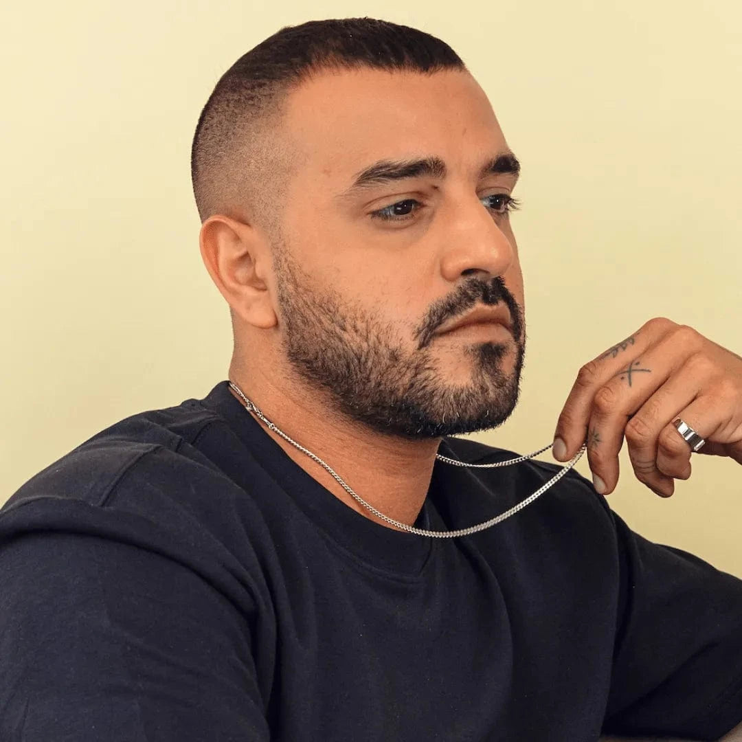 Set Energy Bracelet & Cuban Necklace 3mm For Him