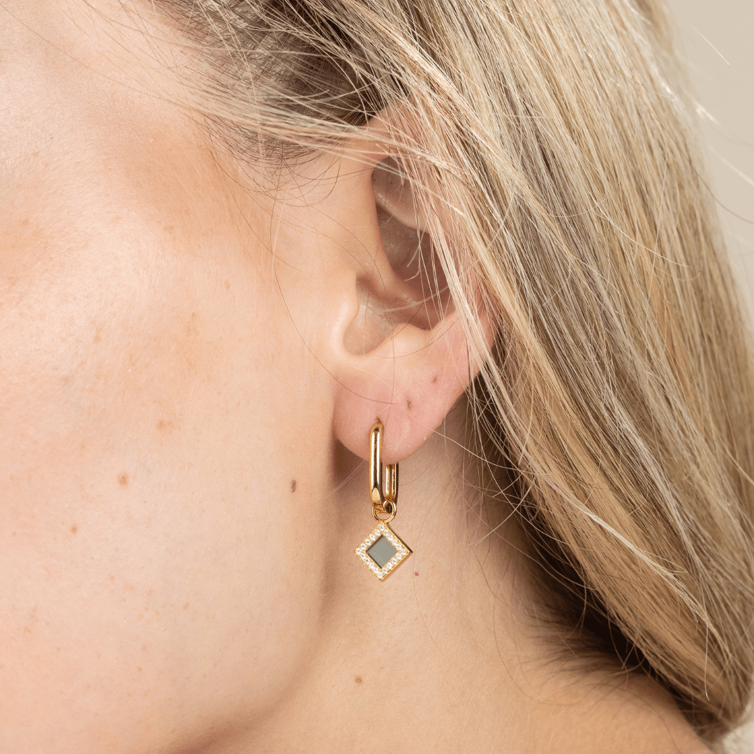 The Princess Clip Earrings - זהב ויהלומים