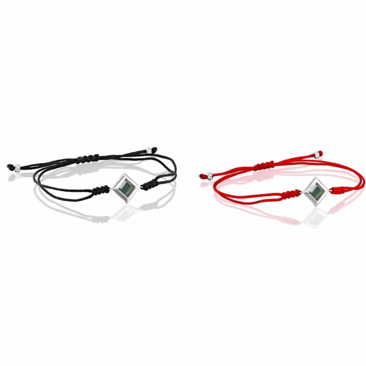 Set of Good Eye Bracelet for Him and Her - זהב ויהלומים