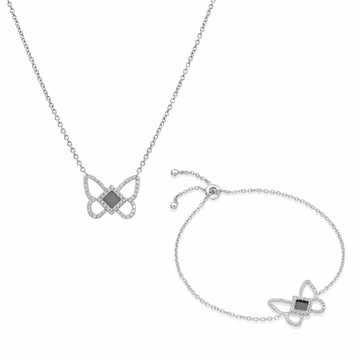 Butterfly set for Her - זהב ויהלומים