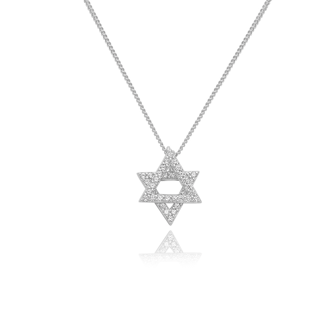 Star of David Necklace for Women - זהב והילומים