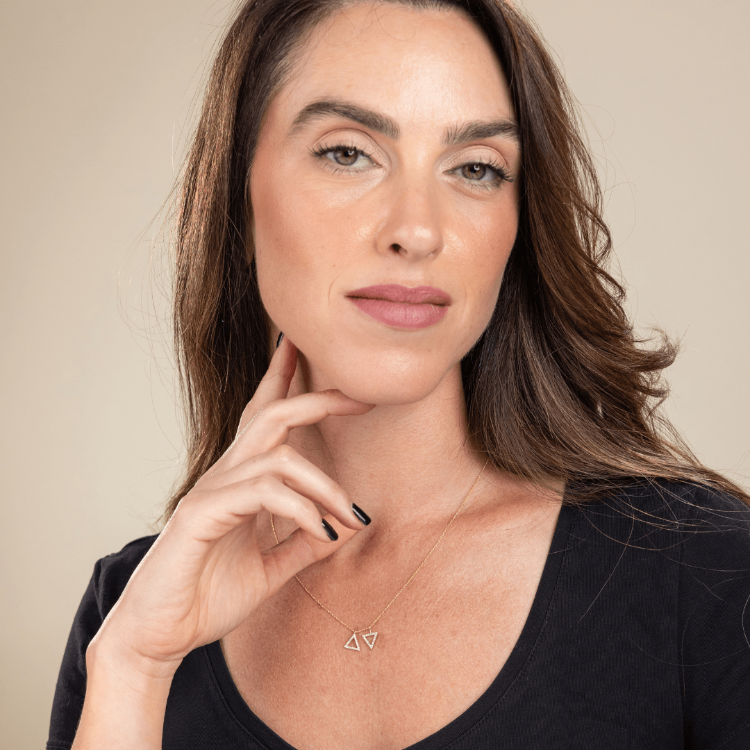 Star of David Necklace for Women - זהב והילומים