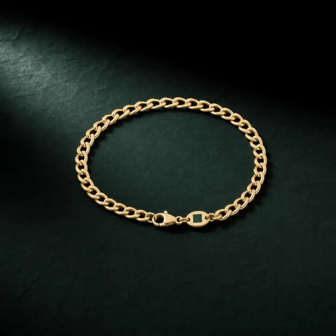 Cuban Bracelet 5mm - זהב 14 קראט