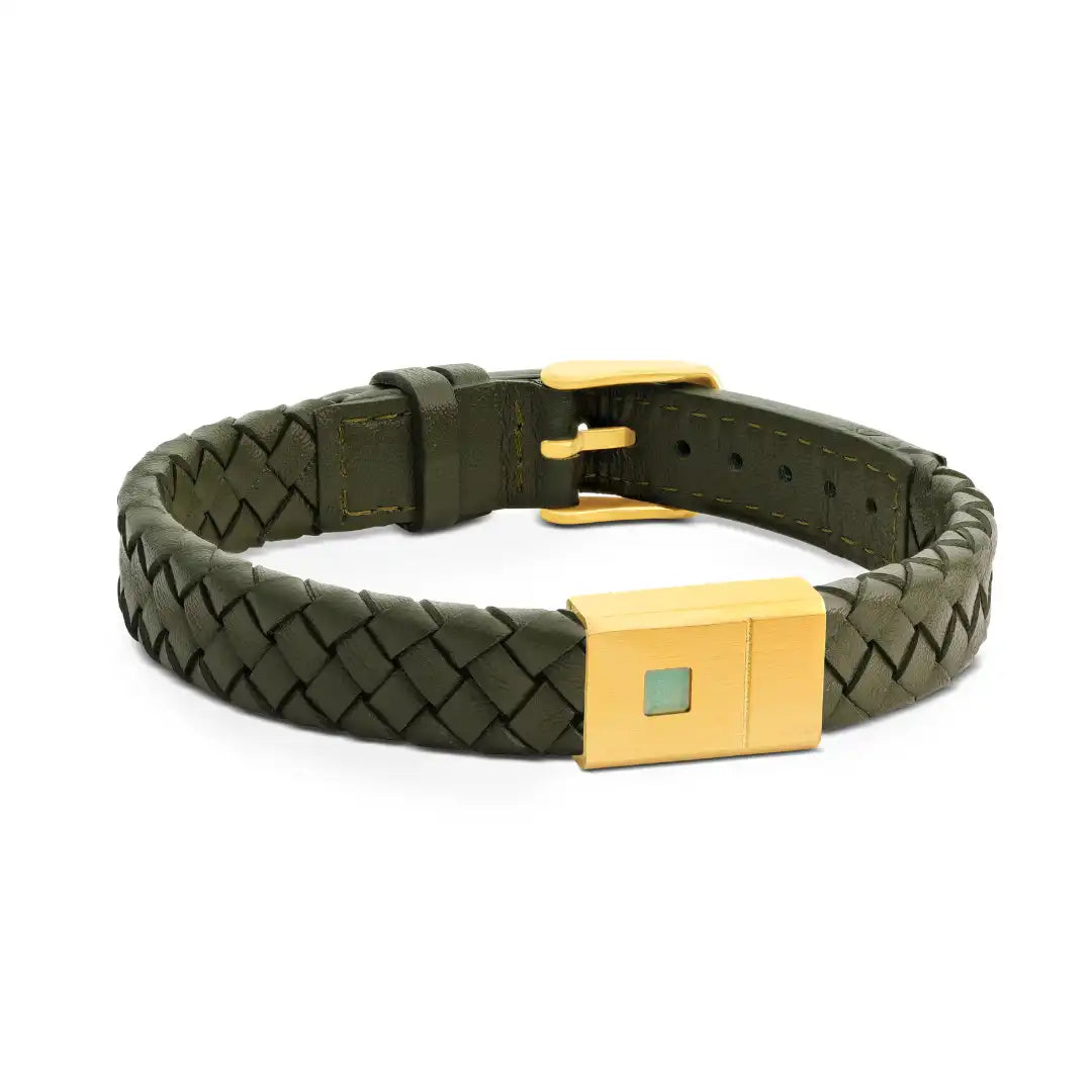 Green Braided Stability Bracelet