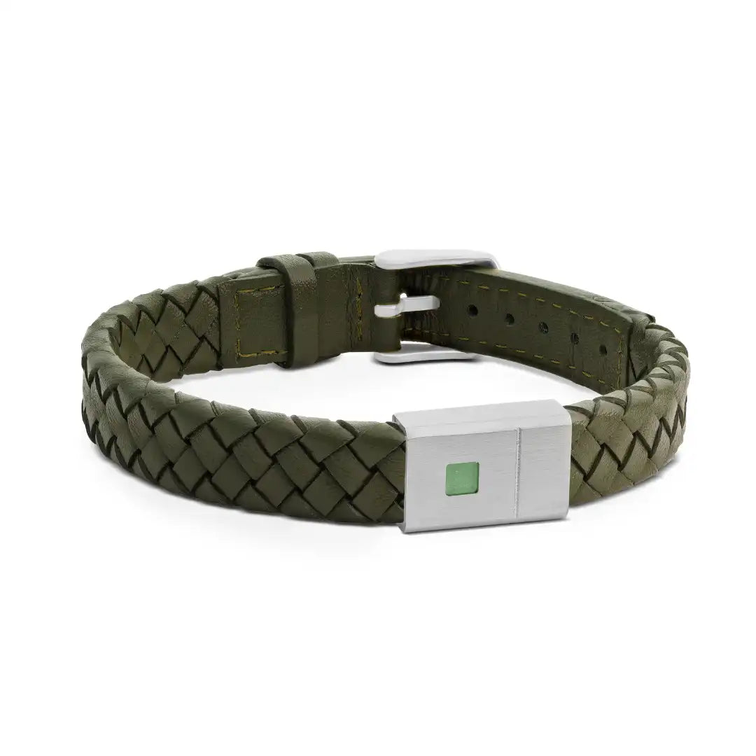 Green Braided Stability Bracelet