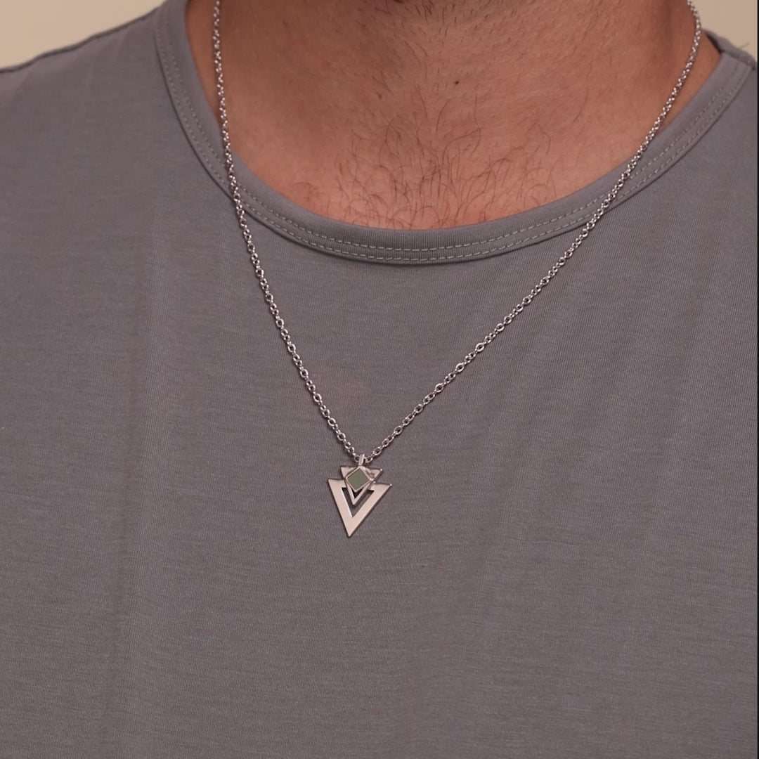 Triangle Necklace - זהב 14 קראט