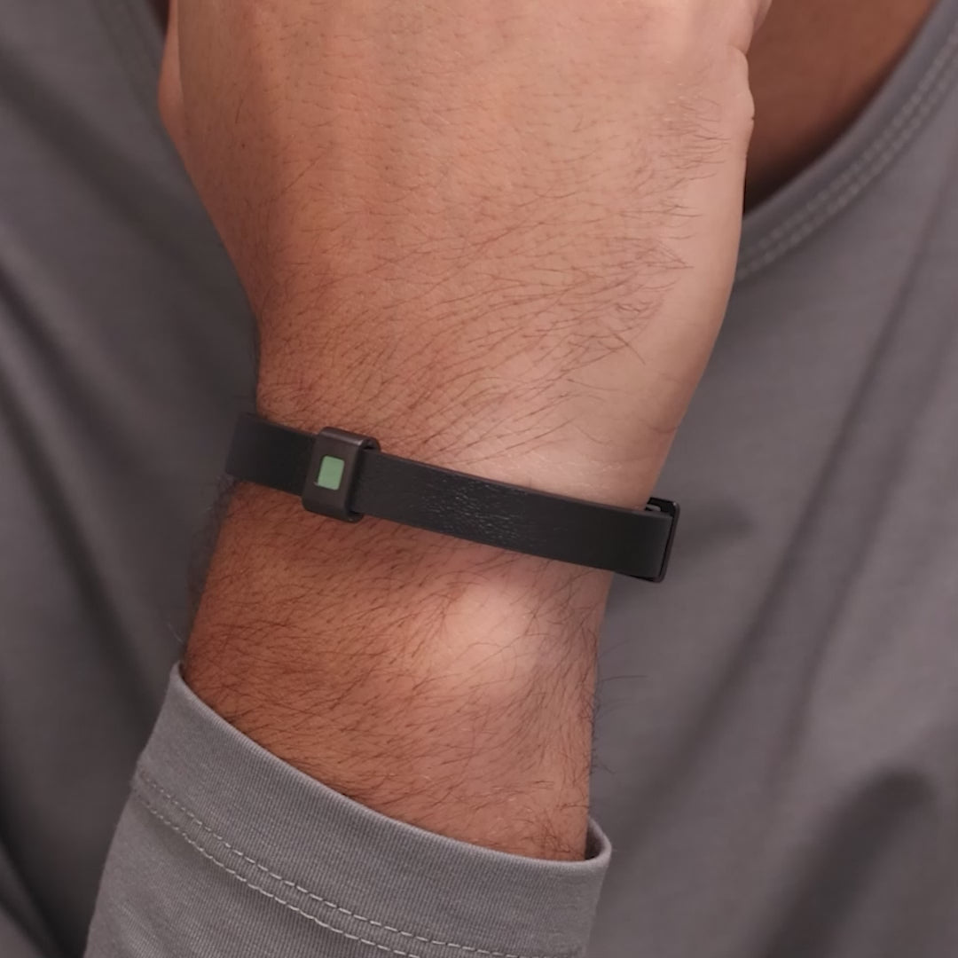 צמיד עור - "All Black״