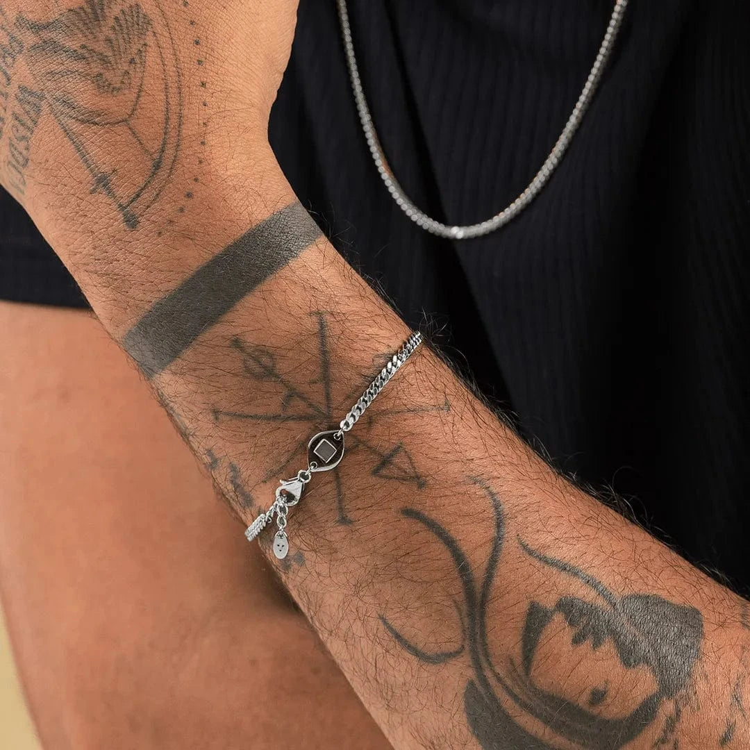 Cuban Plate Bracelet for men - 3mm